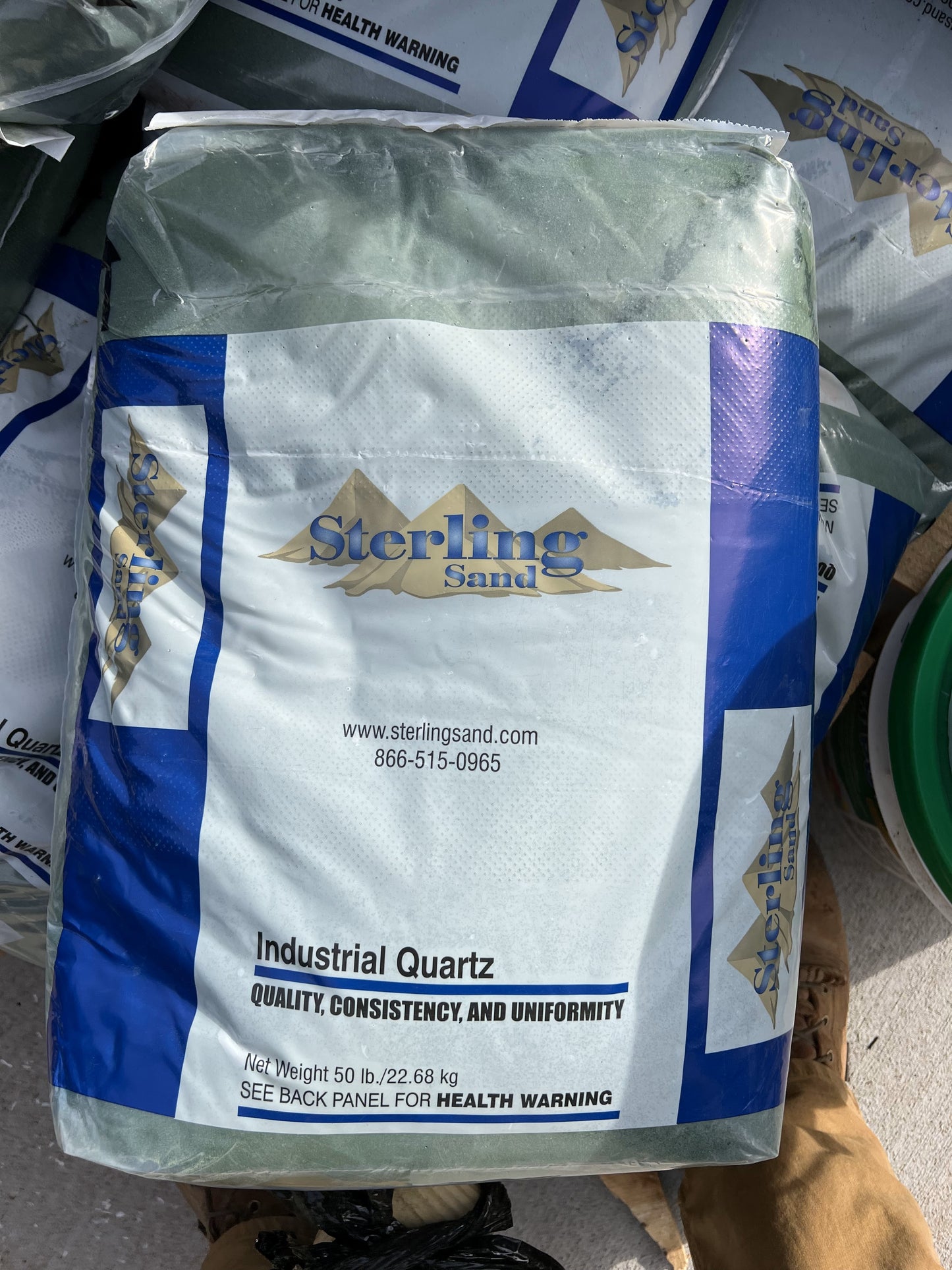 Green Silica Sand 50lb Bag (Sterling Industrial Quartz)